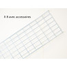 Chemins de Câbles OB PROFILS 8 Goulottes L3mxl310mmxh54mm + 11 Couvercles L2m + Accessoires fixation - OB2-200