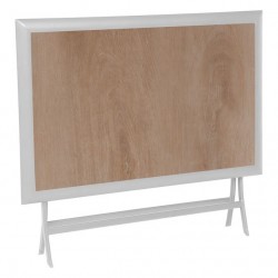 Table de Jardin Pliante 6 Personnes HESPÉRIDE Azua en Aluminium 150x80cm Houblon & Blanc - 187037