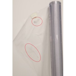 Rouleau de 25m Nappe PVC Transparent Cristal  Largeur 140cm Epaisseur 0.3mm - CR30100
