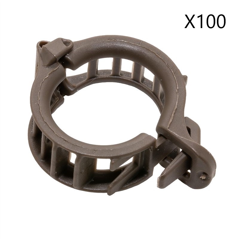 Lot de 100 Clips Tuteur LA CORDELINE Pour Fixation Plantes Grimpantes, Attache Tomates en PLA