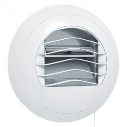 Bouche d'Extraction pour Ventilation Hygroréglable S&P Tempo WC à Cordon BEHW 530 Ø80 mm - 854445