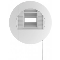 Bouche d'Extraction pour Ventilation Hygroréglable S&P Tempo WC à Cordon BEHW 530 Ø80 mm - 854445