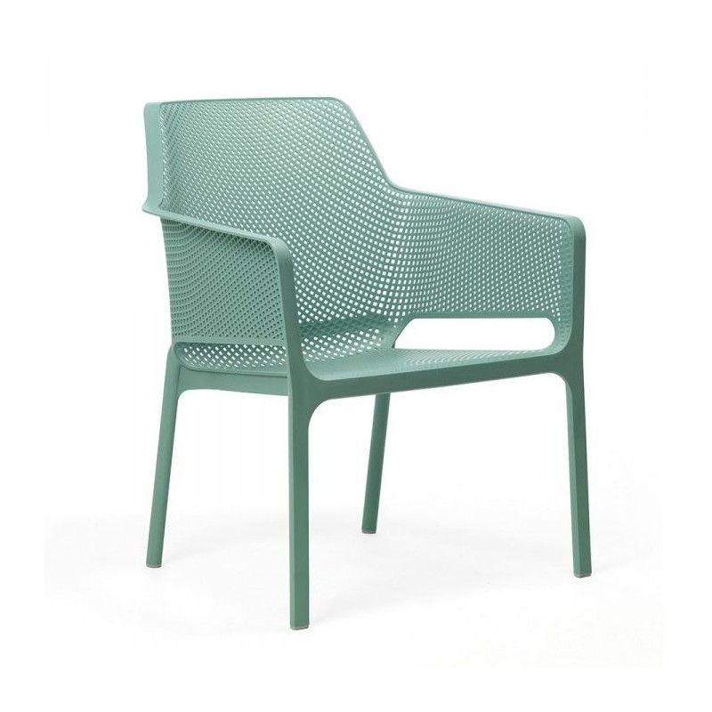 Chaise Extérieure NARDI Net Relax Avec Accoudoirs Polypropylène PRV Vert Salice