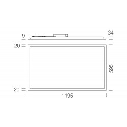 Panneau LED Encastré DISANO Rodi 832 R 78W 8928Lm - 15023400