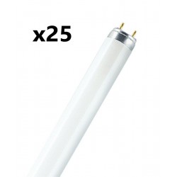 Lot de 25 Tubes Néon Fluorescent OSRAM Natura Ø26mm L1200mm 36W 1800Lm 3500k - 010526