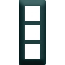 Plaque de Finition pour 3 Prises HAGER Essensya Anthracite - WE527