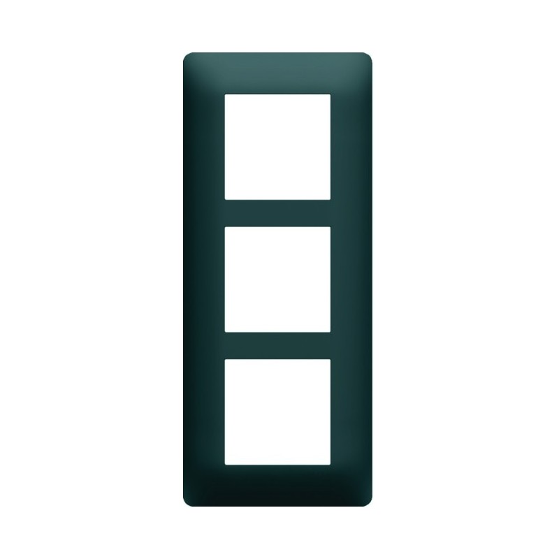 Plaque de Finition pour 3 Prises HAGER Essensya Anthracite - WE527