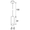 Suspension Luminaire d'Intérieur SLV Enola Rond Noir - 149388