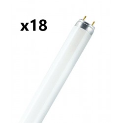 Lot de 18 Tubes Néon Fluorescent OSRAM Natura Ø26mm L895mm 30W 1300Lm 3500k - 010540