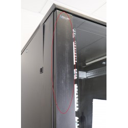 Baie de Câblage Brassage Réseau TECLINK 19" 42U 1 Porte Vitrée Pas Cher