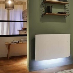 Radiateur Électrique 1500W ATLANTIC Divali Connecté Lumineux Horizontal Blanc