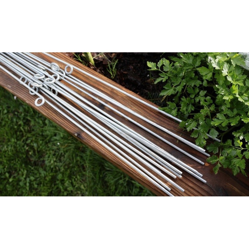 Lot de 80 Arceaux pour Tunnel "Nantais" de Forçage Serre en Acier Galvanisé Longueur 2m avec Boucle