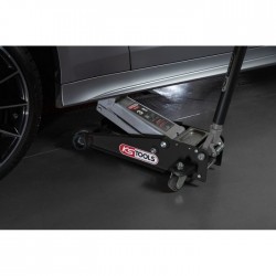 Cric Hydraulique 3T KS TOOLS Acier Descente Freinée Hauteur de Levage Minimum 12cm - 161.0366