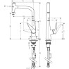 Mitigeur de Cuisine HANSGROHE Talis Select M51 avec Douchette Extractible 1 Jet - 72821000