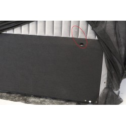 Lit Adulte Velours Gris HEIDI 140x190cm Tour de Lit, Sommier et Tête de Lit - KTHEIDI140VELGR