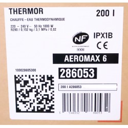 Chauffe-Eau Thermodynamique 200L THERMOR Aéromax 6 ACI Hybride Connecté 286053