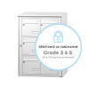 LEABOX - Bloc de 6 Boites aux Lettres Collectives Extérieur Mural 2x3