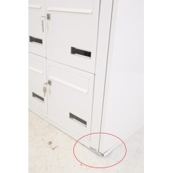 Bloc de 6 Boites aux Lettres LEABOX Collective Extérieur Mural 2x3 Blanc