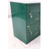 Bloc de 4 Boîtes aux Lettres LEABOX Collective Extérieur Vert Sans Pieds - 2x2