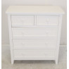 ATMOSPHERA - Commode 5 tiroirs ATMOSPHERA Charme Blanc - 121474B
