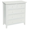 Commode 5 tiroirs ATMOSPHERA Charme Blanc - 121474B