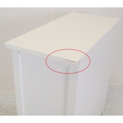 Commode 5 tiroirs ATMOSPHERA Charme Blanc - 121474B