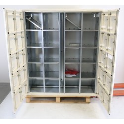 Bloc de 20 Boîtes aux Lettres LEABOX Collectives Extérieur Mural Beige - 4X5