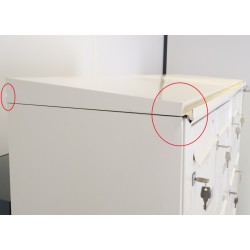 Bloc de 20 Boîtes aux Lettres LEABOX Collectives Extérieur Mural Beige - 4X5