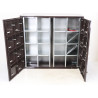 LEABOX - Bloc de 16 Boîtes aux Lettres Collectives 4x4 Marron