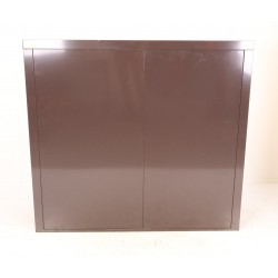 Bloc de 16 Boîtes aux Lettres LEABOX Collectives Extérieur Marron Sans Pieds - 4x4