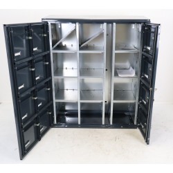 Bloc de 12 Boîtes aux Lettres LEABOX Collectives Extérieur Mural Gris Anthracite - 3x4