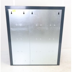 Bloc de 12 Boîtes aux Lettres LEABOX Collectives Extérieur Mural Gris Anthracite - 3x4