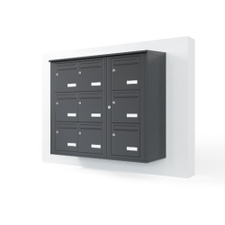Bloc de 9 Boîtes aux Lettres LEABOX Murale
