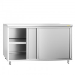 Meuble Bas Inox GOLDINOX 2 Portes Coulissantes sur Pieds
