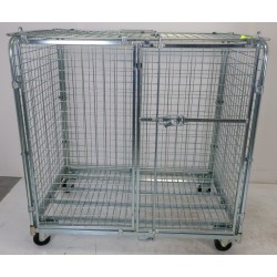 Armoire Roulante Basse 2 Portes Charge 400kg pour le Rangement de Matériel Sportif