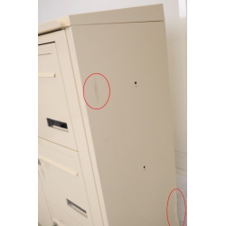 Bloc de 9 Boîtes aux Lettres LEABOX Collective Extérieur Sans Pieds Ivoire - NEUF Déclassé