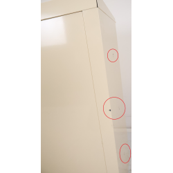 Bloc de 9 Boîtes aux Lettres LEABOX Collective Extérieur Sans Pieds Ivoire