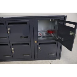 Bloc de 6 Boîtes aux Lettres LEABOX Collectives Intérieur