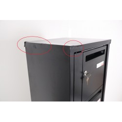 Bloc de 5 Boîtes aux Lettres RENZ Collectives Intérieur Mural Noir - 1x5 -