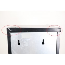 Bloc de 5 Boîtes aux Lettres RENZ Collectives Intérieur Mural Noir - 1x5 -