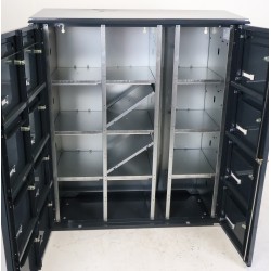 Bloc de 12 Boîtes aux Lettres LEABOX Collectives Extérieur Mural Gris Anthracite - 3x4