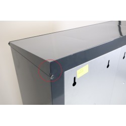 Bloc de 12 Boîtes aux Lettres LEABOX Collectives Extérieur Mural Gris Anthracite - 3x4 - NEUF Déclassé Pas Cher