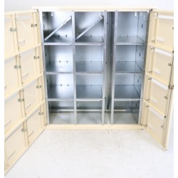 Bloc 12 Boîtes aux Lettres LEABOX Collective Intérieur Mural Beige Pas Cher