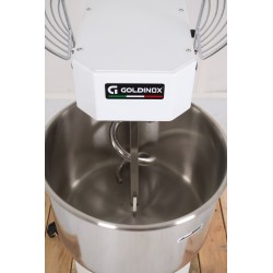 Pétrin à Pâte 30L GOLDINOX Premium sur Pieds 2 Vitesses avec Tête et Cuve Fixe- PET300