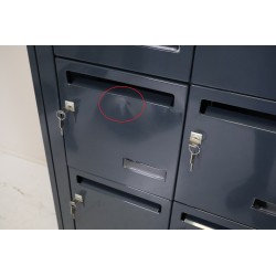 Bloc de 15 Boîtes aux Lettres LEABOX Collective Intérieur Mural Gris Pas Cher