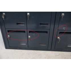 Bloc de 12 Boîtes aux Lettres LEABOX Collective Intérieur Mural Pas Cher