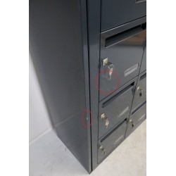 Bloc de 12 Boîtes aux Lettres LEABOX Collective Intérieur Mural Pas Cher