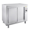 Meuble Bas Chauffant Inox GOLDINOX  Premium 2 Portes Coulissantes sur Pieds L140mm P600mm - ARC126