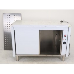 Meuble Bas Chauffant Inox GOLDINOX  Premium 2 Portes Coulissantes sur Pieds L140mm P600mm - ARC126