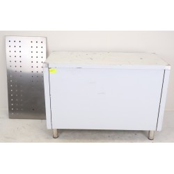 Meuble Bas Chauffant Inox GOLDINOX  Premium 2 Portes Coulissantes sur Pieds L140mm P600mm - ARC126